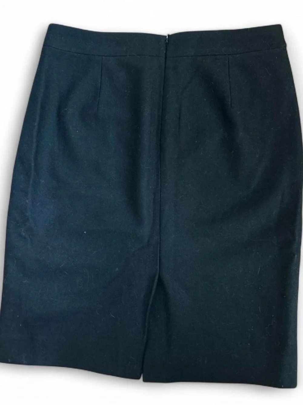 J.Crew Black Wool Blend Pencil Skirt